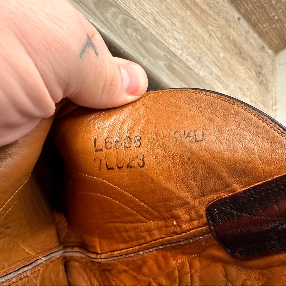 Vintage Lucchese Cowboy Boots | Men’s 9.5D | USA Made - Picture 11 of 16